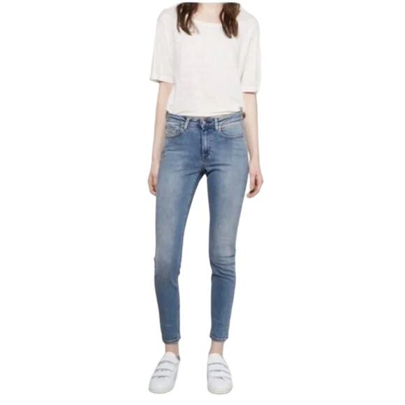 Acne Studios Skin 5 Pocket Styling Button Fly Vintage Wash Jeans Size 25 - Picture 1 of 7